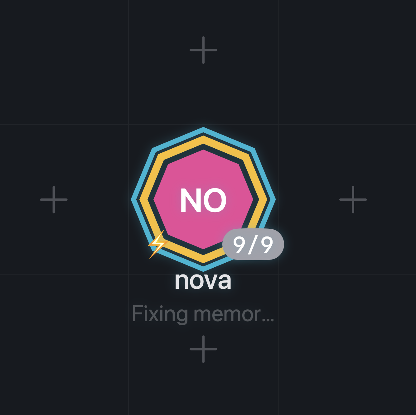 Pentagon detail panel showing terminal and task board for a selected agent